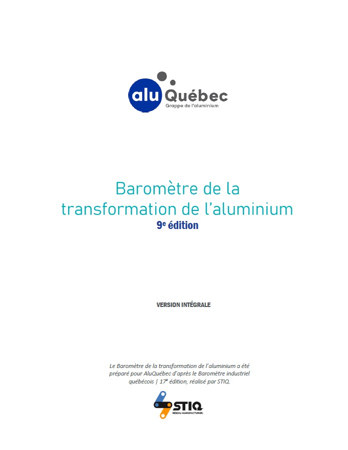 Baromètre de la transformation de l'aluminium 2025 - 9e édition / Version intégrale - AluQuébec