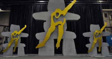 Reproduction of a large size format logo in aluminium for the Vancouver olympic games - AluQuébec