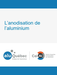 Anodisation de l’aluminium - AluQuébec