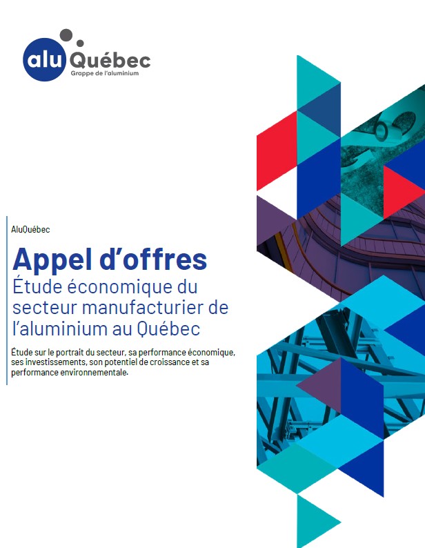 Appel d'offres - Étude économique du secteur manufacturier de l'aluminium au Québec - AluQuébec