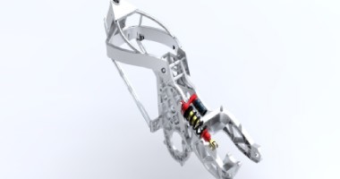 Design of an aluminium chassis and a rear suspension cradle of an electric motorcycle - AluQuébec